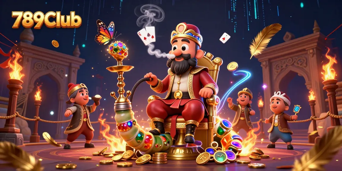 Engage in thrilling gameplay with 789Club, where vibrant illustrations showcase casino excitement and unique game elements.