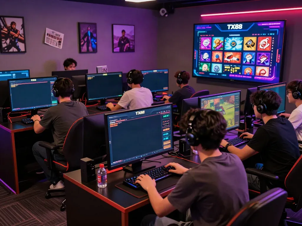 Engaging TX88 online gaming scene featuring diverse players enjoying immersive games.