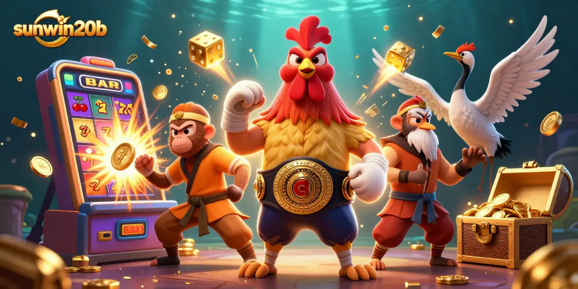 Experience thrilling gameplay at sunwin20b with vibrant characters and dynamic casino elements.